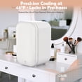 thumbnail image 5 of Advwin 22L Mini Skincare Fridge, Personal Beauty Makeup Cosmetics Small Refrigerator for Bedroom, Dorm, White, 5 of 9