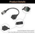 6PIN to 16PIN Diagnostic OBD2 Cable Adapter, OBDII Scanner Replacement