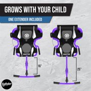 EzyRoller: Drifter Pro X - Purple -Ride-On Scooter, Cambering Motion, Pedal Free Cart, Hand Brakes, Extendable Frame, 220lb Capacity, Kids-Adults 9+