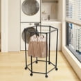 thumbnail image 6 of Dualoai Clothes Drying Rack Rolling Garment Rack for Air Drying Clothing Coat Skirts Black Single, 6 of 9