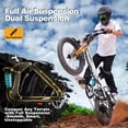 thumbnail image 4 of Actbest Summit Folding Electric Bike for Adults, 20" Fat Tires,700W Motor, 48V 12AH Removable Battery, Dual Suspension 7‑Speed, Foldable Ebike, 4 of 7