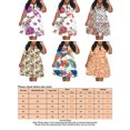 thumbnail image 3 of Gomelly Women Plus Size Short Dresses Oversized Mini Dress Ladies Casual Loose Bohemian Dresses Floral Print Sundress Orange Red XL, 3 of 3