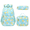 Daisy B/Green, variant on Forestfish 3-Piece Backpack Set for School,Large Capacity Teen Backpack with Insulated Lunch Bag & Pencil Case,Waterproof with Laptop Compartment & Side Pocket(Daisy A/Pink)