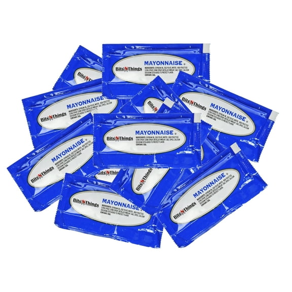 Mayonnaise Condiment Packets | Single Serve pack of Mayo | Boxed Lunches, BBQ, Picnics, Parties | 50 Pack