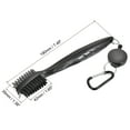 thumbnail image 2 of Cepillo de golf Unique Bargains Doble Cara Retráctil Negro con Extensión y clip, 2 of 6