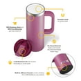 thumbnail image 5 of RTIC 20 oz Ceramic Lined Insulated Road Trip Travel Mug, Leak-Resistant Lid, Orchid, 5 of 7