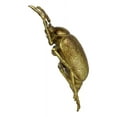 thumbnail image 3 of Modern Chic Gold Leaf Carpet Beetle Resin Wall Sculpture Or Table Decor, 3 of 10