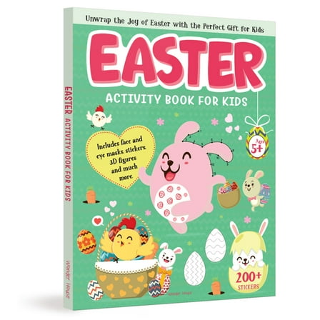 Easter Activity Book for Kids, (Board Book)