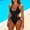 Black, variant on ITSAME Womens One-Piece Swimsuit Quick-Dry Hollow Out Deep V-Neck Beach Fashion Swimwear Black Size 2XL
