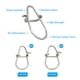 thumbnail image 3 of Uxcell #2/#3 Clips de Pesca de Acero Inoxidable con Cierre Rápido, Kit de Accesorios de Pesca, 100 Piezas, 3 of 6
