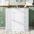 thumbnail image 6 of Harper & Bright Designs 36" Bathroom Vanity with Sink, Bathroom Combo Cabinet Undermount Sink with 4 Storage Drawers and 2 Doors, White, 6 of 15