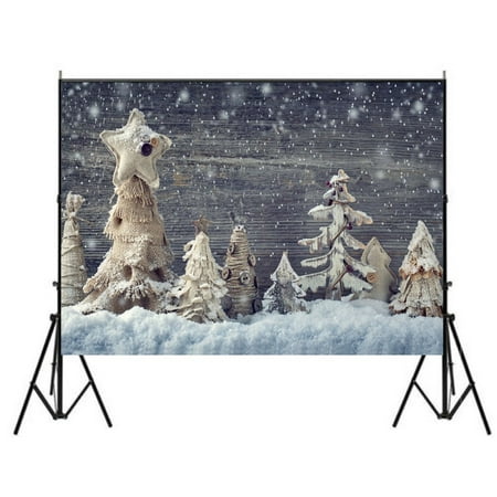 Image of ZHANZZK 7x5ft Merry Christmas Theme Backdrops Photography Background Photo Studio Photograph Props Best for Christmas Decoration or Children Newborn