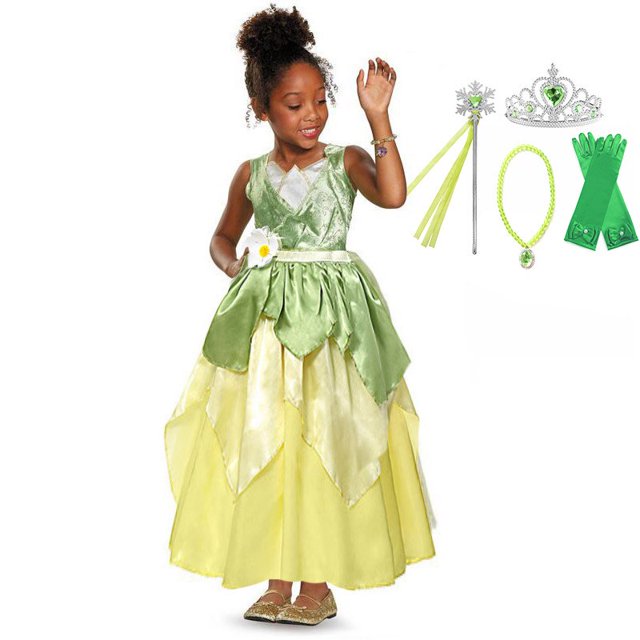 Disfraz de la película de Disney para niña, vestido de Princesa Sofía, Blancanieves, Reina de la nieve, Elsa, Bella, Rapunzel Fivean unisex