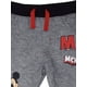 thumbnail image 5 of Pantalones Disney Mickey Mouse para niños pequeños, paquete de 2 unidades, negro/gris, 3T, 5 of 7