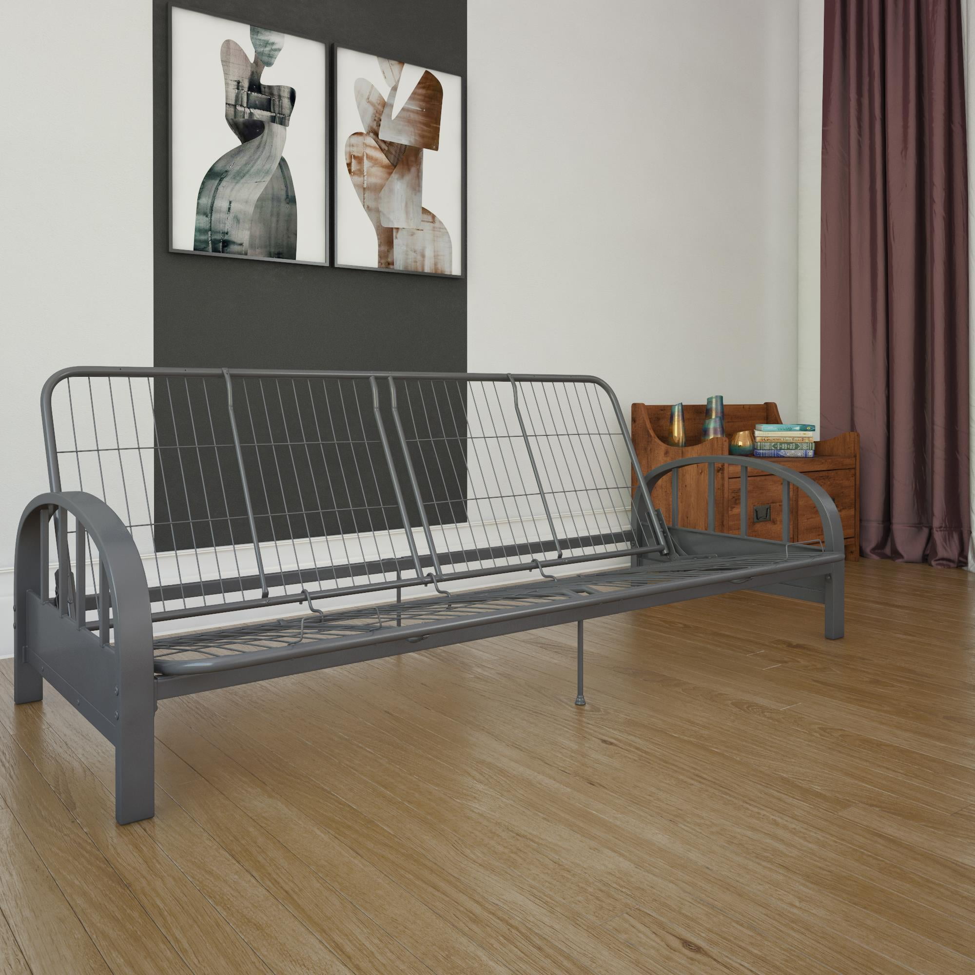 DHP Aiden Futon Frame, Gunmetal Gray