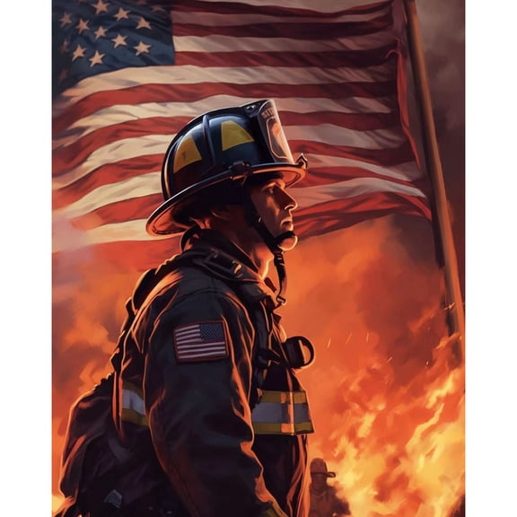 5D Diamond Painting Kits for Adults kids Beginners Paint By Diamond Set Round Full Drill Craft Diamond Art Painting Art Craft Painting Kit-American Soldier (3)