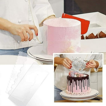 6PCS Cakes Smoother Icing Comb Set Cake Sculpting Decor Supplies Cake Decorating Supplies for Baking,Non-hole