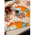 thumbnail image 4 of Fall Placemats Set of 4,Cotton Linen Heat Insulation Thanksgiving Fall Gnomes Harvest Farm Pumpkin Maple Leaves Placemat for Holiday Banquet Dining Kitchen Table Decor, 4 of 6