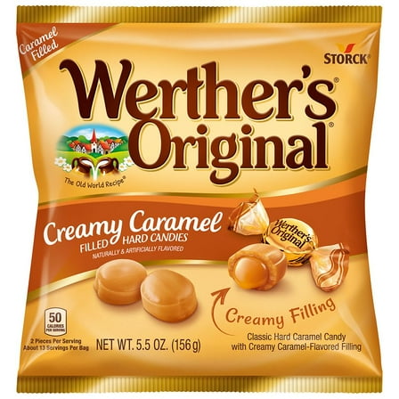 Werther's Original Hard Caramel Candy 5.5 oz Pack of 2