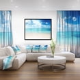 thumbnail image 3 of Sable de la Plage dans la Mer Bleue des Caraïbes - Tableau Moderne sur Toile Encadrée de Paysage Marin, 3 of 3