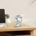 thumbnail image 4 of Portable USB Moving Head Fan with Clock, Quiet Oscillating Desktop Fan for Home, Office, Travel - Compact, Multi-Functional, Stylish, Convenient Cooling Solution, 4 of 5