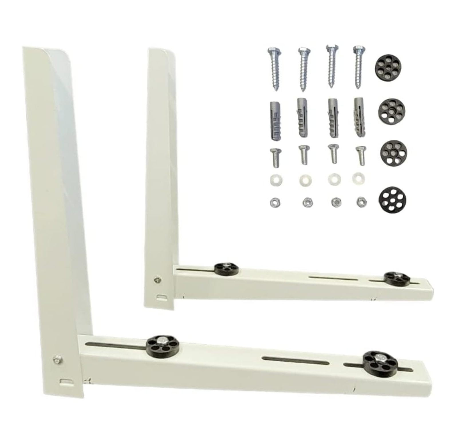 Heavy Duty Outdoor Bracket-Steel Plate, ,Air Conditioner Support Brackets, Bracket Stand for Mounting Mini Split Fits 7000-12000 Btu Units,Two-Way mounting Design,Support up to 260lbs.
