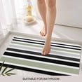 thumbnail image 3 of Sage Green Black Stripe Door Mat&nbsp;Indoor Outdoor Entrance,Non Slip Small Rug for Kitchen Bathroom Entryway Rug,Modern Abstract Coarse Striped Washable Doormat Floor Mat for Office Home 16x24 Inch, 3 of 8