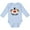 AE-Light Blue, variant on Inktastic Big Clown Face Boys or Girls Long Sleeve Baby Bodysuit