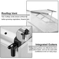 thumbnail image 5 of 6.25x6 FT Greenhouse for Outdoors, Polycarbonate Greenhouse with Quick Setup Structure and Roof Vent, Aluminum Large Walk-in, for Outside Garden Backyard, Silver, 5 of 7