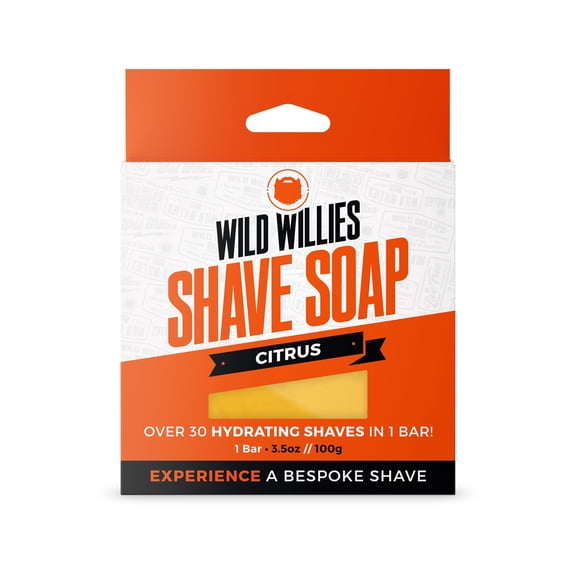 Wild Willies Shave Soap, Citrus Scent, 3.5 oz