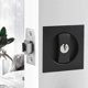 thumbnail image 1 of 2025 Pocket Door Lock and Key Mortise Pocket Door Handles Sets Invisible Door Handle Alloy 66mm Black, 1 of 5
