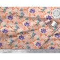 thumbnail image 3 of Soimoi Rayon Fabric Leaves & Floral Hand Drawn Decor Fabric Printed Yard 42 Inch Wide, 3 of 3