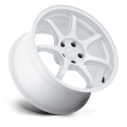18x8.5 Rotiform RC208 BPU Gloss White Wheel 5x100 (35mm)