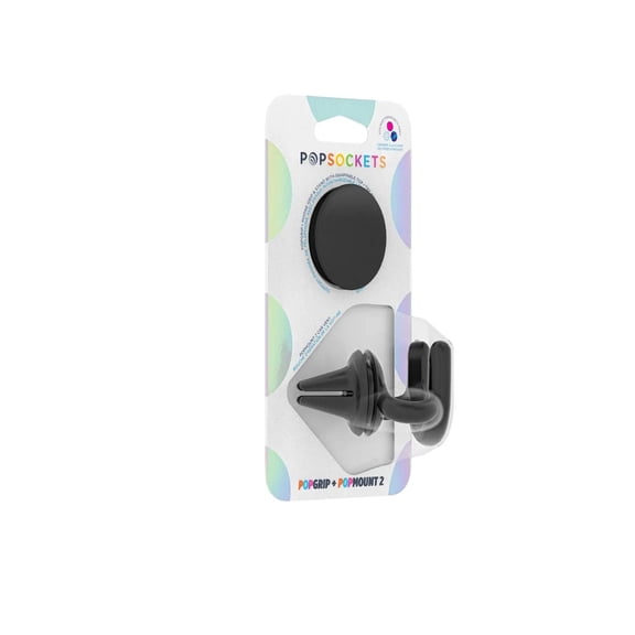 PopSockets Car Phone Mount, Vent Mount, Black - Black
