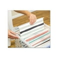 thumbnail image 6 of Heavy Duty Plastic File Storage Letter/Legal Files, 14" x 17.38" x 10.5", Clear/Blue, 6 of 7
