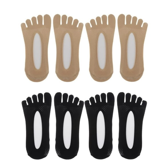 4 Pairs Of Women Toe Five Toe Invisible For , Running And Work