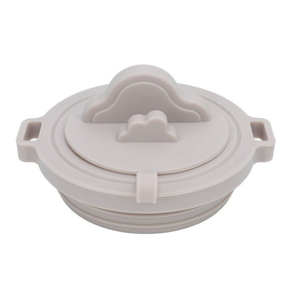 Silicone Tumbler Lid, 40oz Makeup Mirror Straw Hole Silicone Tumbler Tray  for Cup Khaki