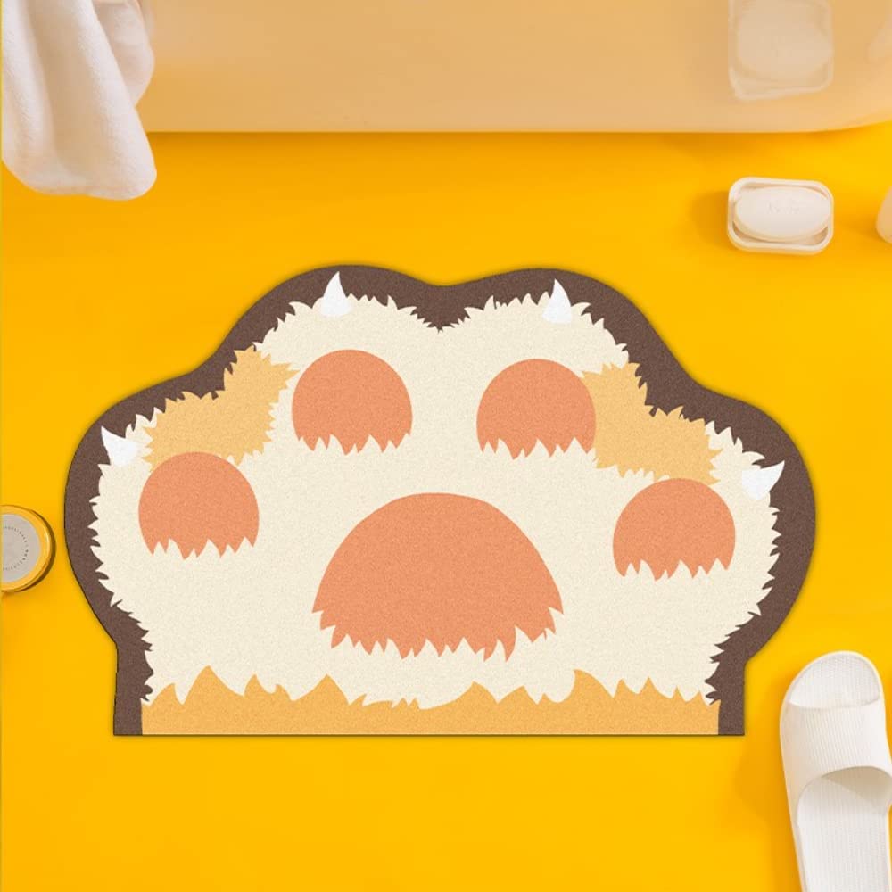 Kawaii Brown Paw Bear Bathroom Mat – Kawaiies