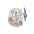 thumbnail image 2 of Ocean Theme Cake Fondant Mold - Seaweed Fish Seashell Coral Silicone Mold for Marine Themed Cake Decors Chocolate Candy, 2 of 9