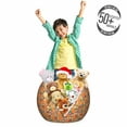 thumbnail image 3 of Funny Storage Toy Bag Chair, Giraffes in Floral Wreath Glasses Bow-Tie Flowers Scarves Hipster Animals Safari, Stuffed Animal Organizer Washable Bag, Large Size, Multicolor, by Ambesonne, 3 of 3