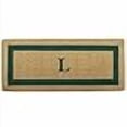 thumbnail image 3 of Nedia Home 02077L Single Picture - Green Frame 24 x 57 In. Heavy Duty Coir Doormat - Monogrammed L, 3 of 4