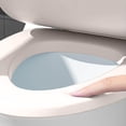thumbnail image 3 of Kabnic Toilet Seat, Elongated Toilet Seat, Soft Vinyl Toilet Seat, Toilet Seat cover Cover with Comfort Foam Cushioning, Fits All Standard Size Padded Toilet Seat, 3 of 8