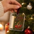 thumbnail image 2 of AURIGATE Acrylic Christmas Money Holder Ornament Clear Cash Gift Ball with Slot and Velvet Ribbon Double Sided Printed Hanging Decoration for Tree Holiday Gift, 2 of 7