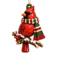 thumbnail image 2 of Cardinal Ornaments for Christmas Tree,Red Cardinals Christmas Decor Bird Christmas Ornaments Crystal Christmas Hanging Ornaments Memorial Decor Bird Watcher Collection Gifts 3.15 Inch, 2 of 7