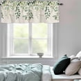 thumbnail image 6 of Valance Curtains for Windows Ombre Green Eucalyptus Leaf Kitchen Curtians Window Treatment Vintage Branch Plant Topper Curtain Rod Pocket Valances for Kitchen Bathroom Living Room 42x12in, 6 of 9