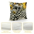 thumbnail image 4 of JEUXUS  Summer Hello Sunshine Sunflower Truck Polka Dots Throw Pillow Covers, Live Summer Cushion Case for Sofa Couch, 4 of 5