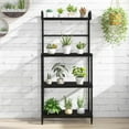 thumbnail image 2 of Costway 4-Tier Baker's Rack Microwave Oven Rack Shelves Kitchen Storage Organizer Black, 2 of 10