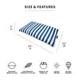 thumbnail image 4 of Big Joe Lagoon Lounger No Inflation Needed Pool Float, Americana Nautical Stripe Double Sided Mesh, Quick Draining Fabric, 5 feet Giant, 4 of 9