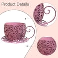 thumbnail image 5 of Planter Pot Flower Vase Coffee Cup Design Iron Material for Indoor Outdoor Cafe Office Decoration, 5 of 6