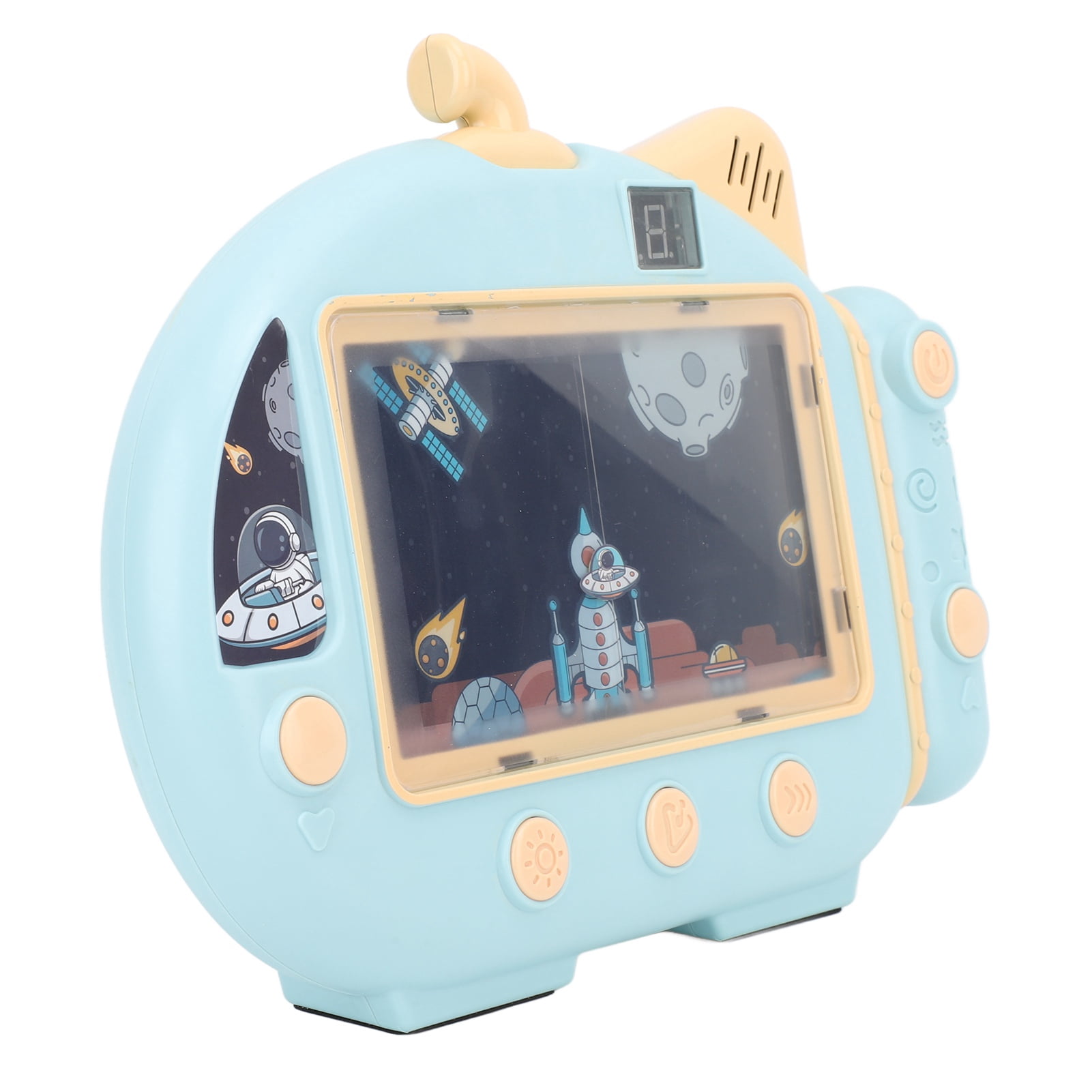 Obstacle Avoidance Game Console Space Themed Creative Video Gamepad Handheld Educational Sensory Toy Blue